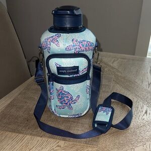 Simply Southern 2-Liter Water Jug w/ Neoprene Cover & Carrying Strap